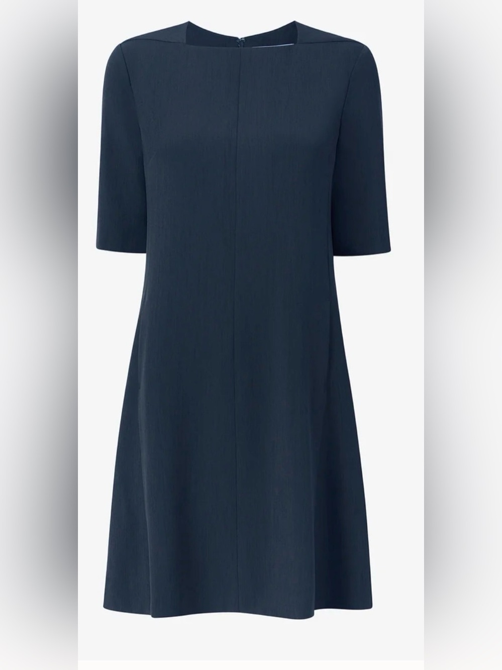 MM Lafleur Navy Short-Sleeve Shift Dress mrsp$249